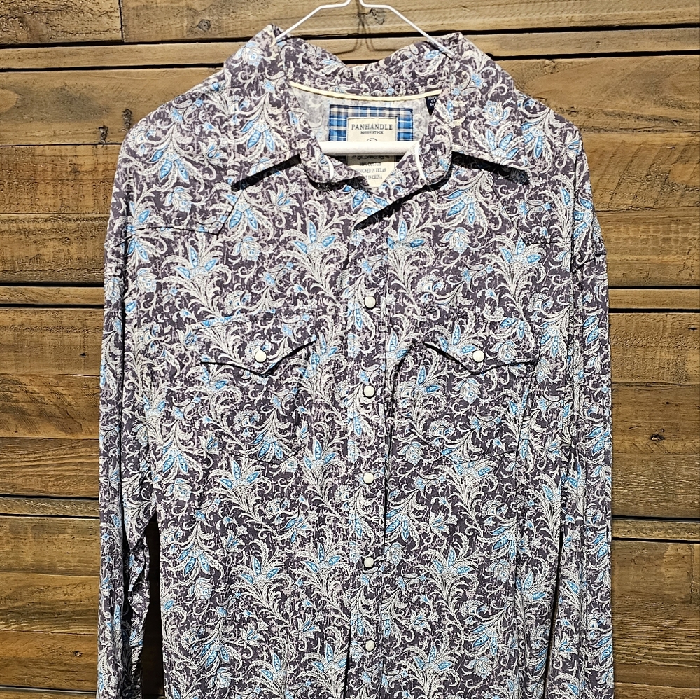 Panhandle Blue Paisley Shirt